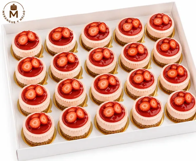 Mini Cheese Cake de Fresa (10 Unidades)