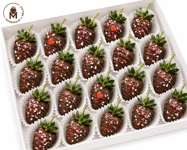 Fresas Cubiertas con Chocolate (10 Unidades)
